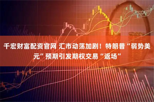 千宏财富配资官网 汇市动荡加剧！特朗普“弱势美元”预期引发期权交易“返场”